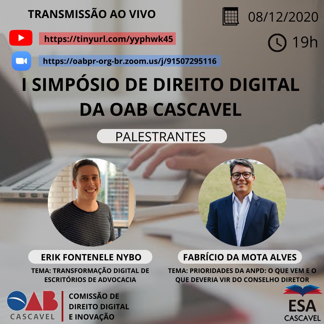 I SIMPÓSIO DE DIREITO DIGITAL DA OAB CASCAVEL